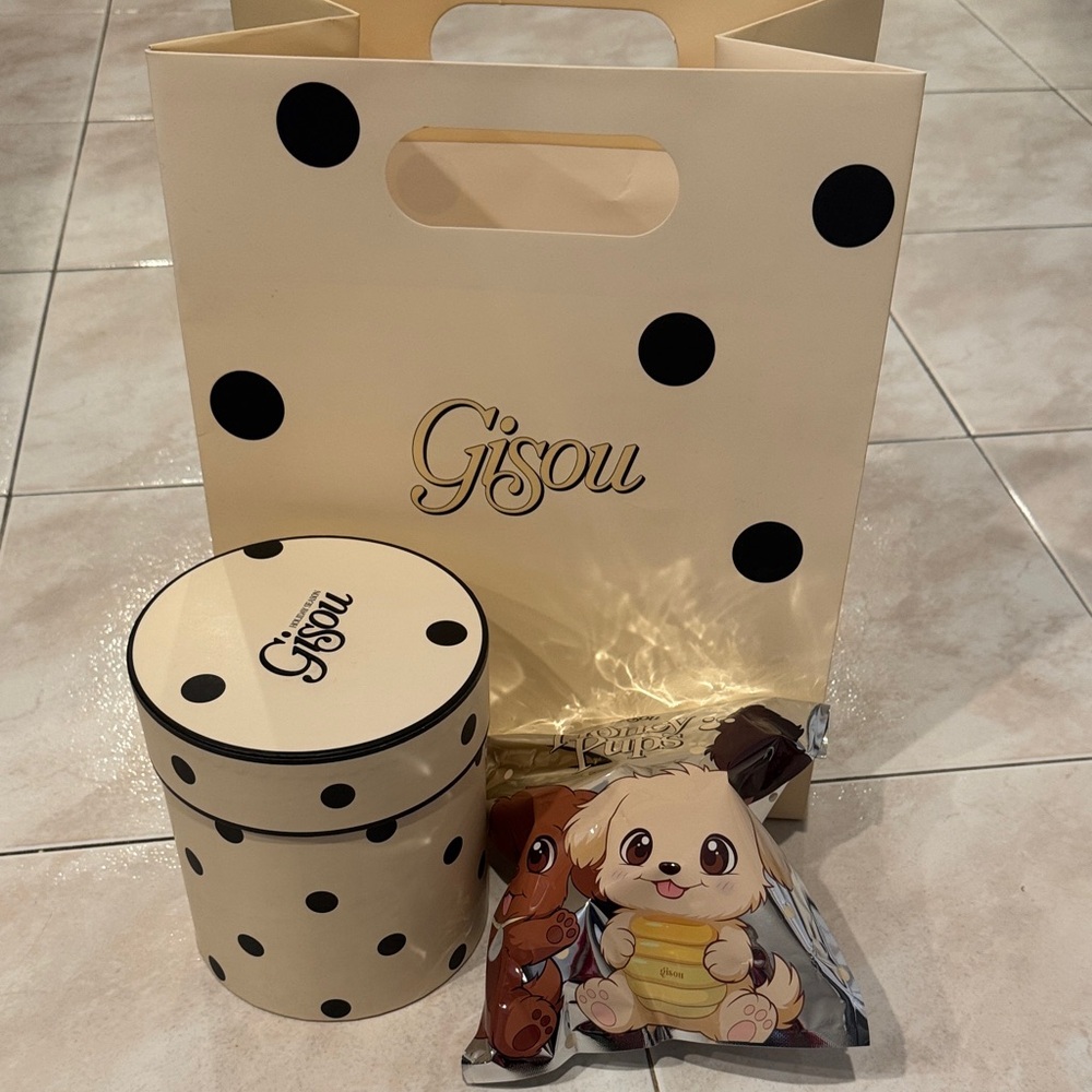 NWT Exclusive Sold Out Gisou Honeypup with Honey Glaze Collagen Therapy Lip Mask - Picture 7 of 10